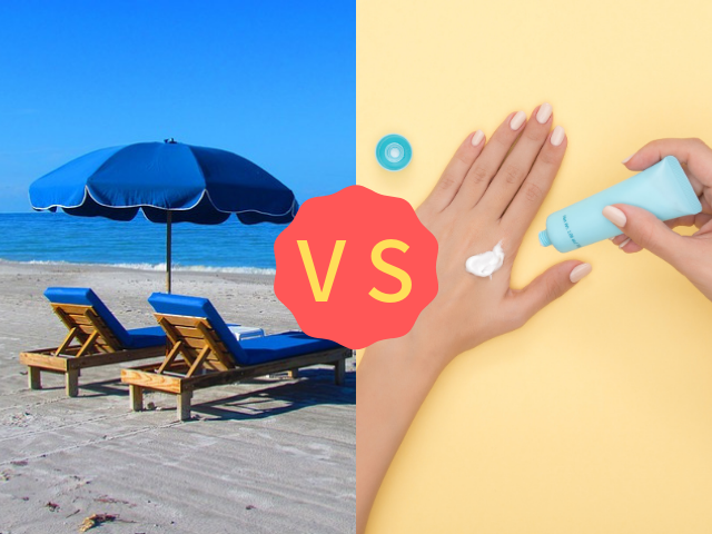 【ビーチパラソル vs 日焼け止め】どちらがお肌を紫外線から守ってくれるのか？