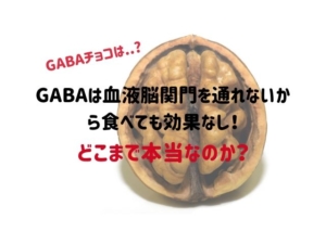 GABAチョコは意味なし？ γ-アミノ酪酸(GABA)は血液脳関門を通れないから食べても効果なし！はどこまで本当なのか？