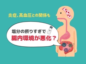 【意外な関係】塩分を取りすぎると腸内環境が悪化するかもしれない